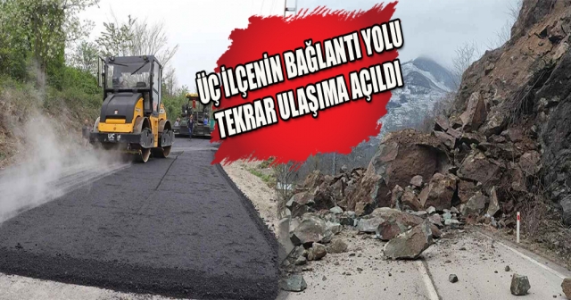 Üç İlçenin Bağlantı Yolu Tekrar Ulaşıma Açıldı