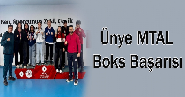 Ünye Adnan Menderes MTAL’den Boks Şampiyonları