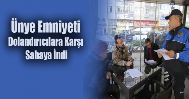 Ünye Emniyeti, Dolandırıcılıkla Mücadelede Farkındalık Yaratıyor