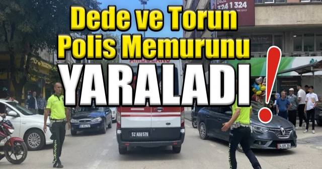 Ünye'de Trafik Polislerine Şok Saldırı