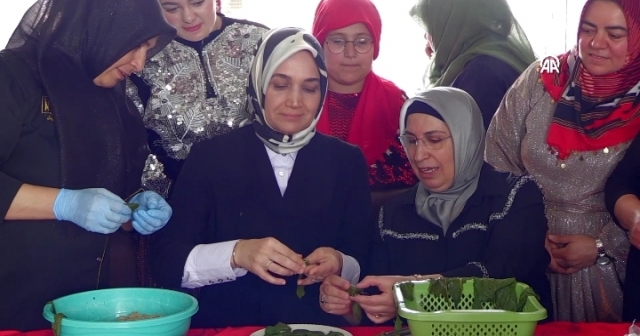 Vali kadın olunca dolma da sarar..