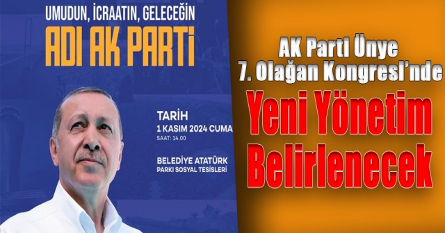 Ünye’de AK Parti Kongresi İçin Geri Sayım Başladı