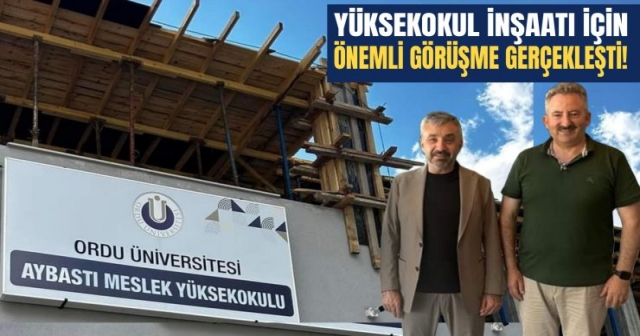 Yüksekokulun Kalan Bölümünü Aybastılı İş İnsanı Üstlendi