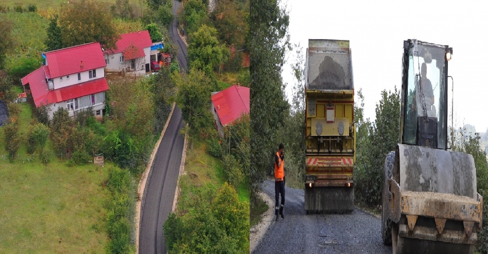 Kumru-Akkuş Bağlantı Yolu Asfaltlanıyor