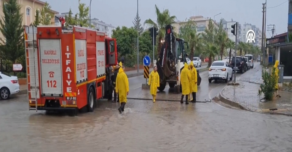 Osmaniye'de Sağanak Etkili Oldu