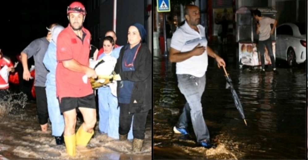 Trabzon'da Sağanak Etkili Oldu