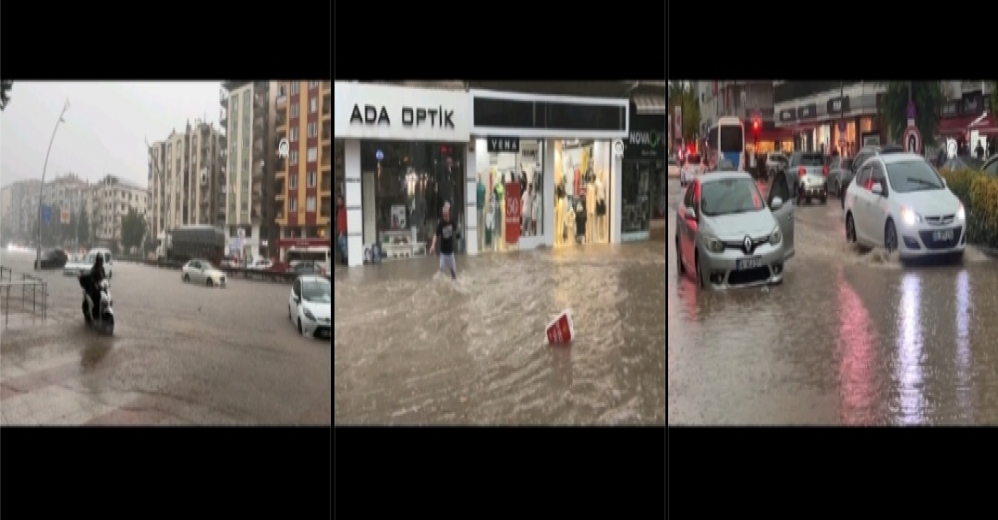 Uşak'ta Sağanak Etkili Oldu