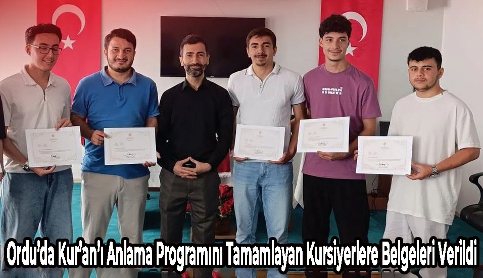 Kursiyerlere Belgeleri Verildi