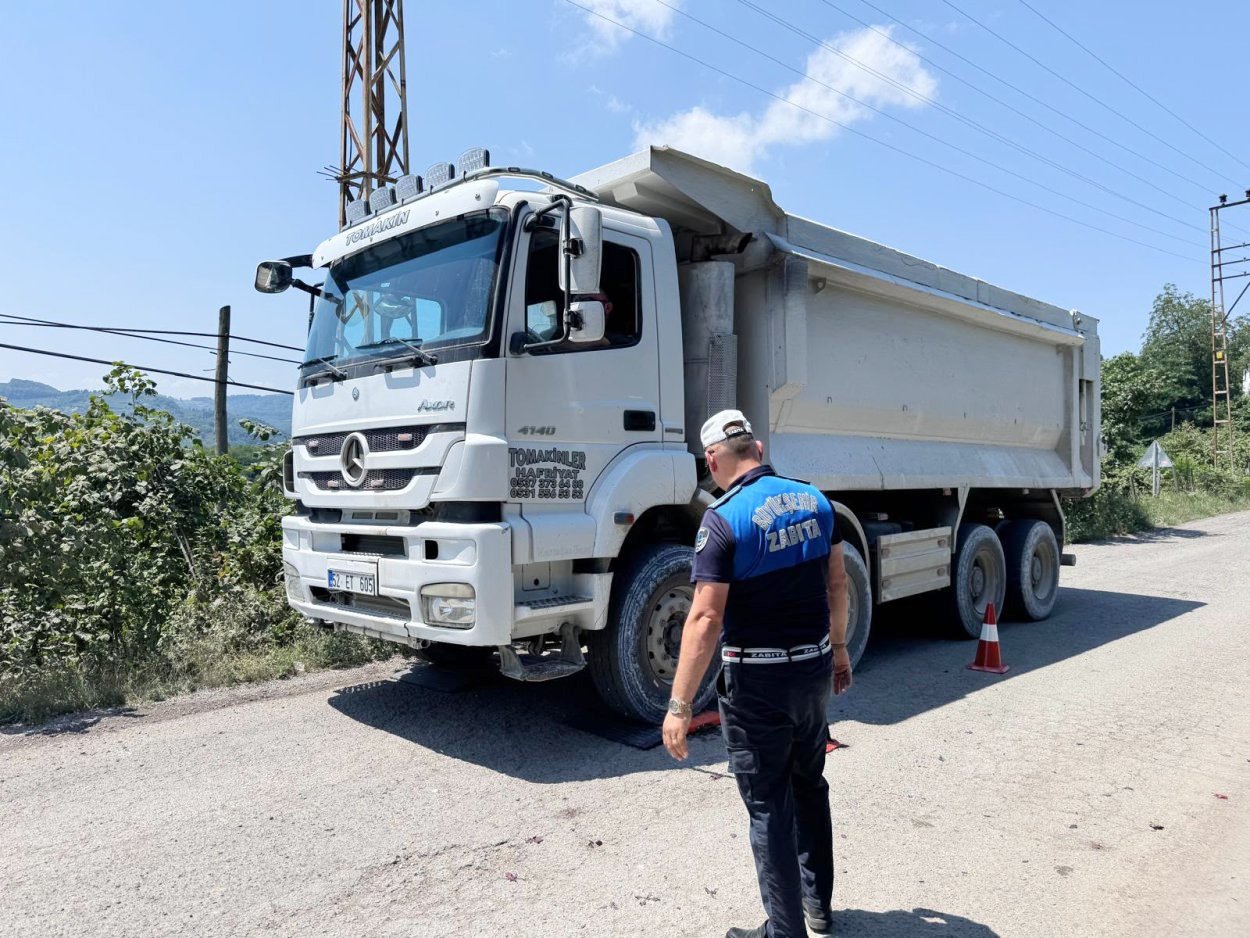 Ordu'da Ağır Tonajlı Araçlara Sıkı Denetim