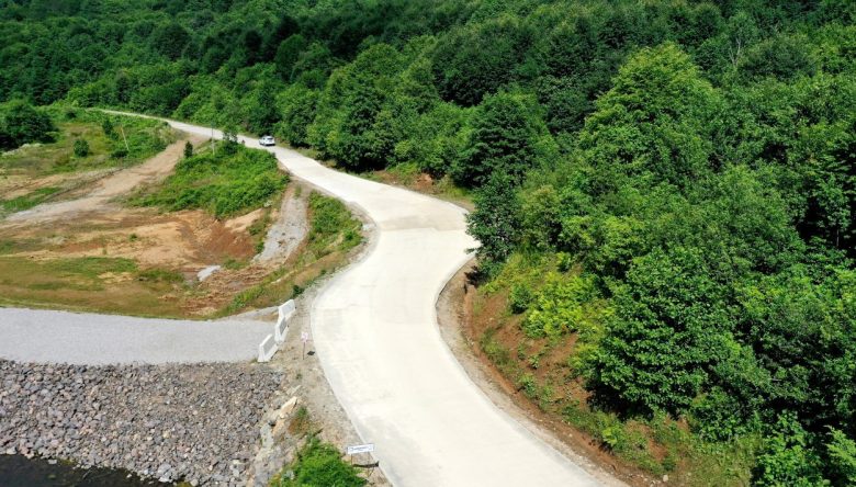 Ordu'da Gölete Giden Yol Baştan Sona Yenilendi