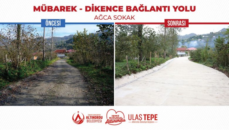 MÜBAREK-DİKENCE BAĞLANTI YOLU KONFORA KAVUŞTU!