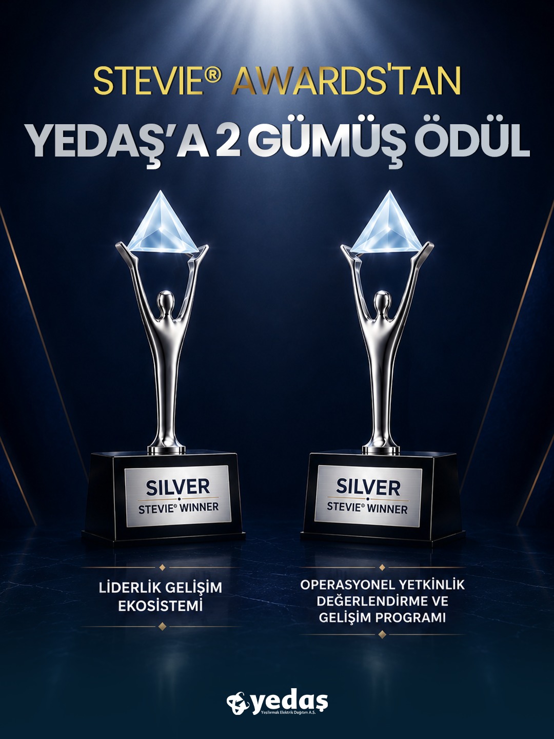 YEDAŞ’A STEVIE AWARDS’TAN İKİ GÜMÜŞ ÖDÜL